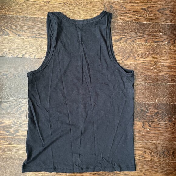 Rag & Bone Black 100% Pima Cotton Tank Top-Large - Picture 3 of 7